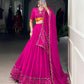 Celebrate the colors and culture of Navratri in original mirror Gamthi work on flowy rayon fabric
