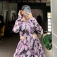 Glamorous, graceful, and glowing—Tabby silk with hotfix