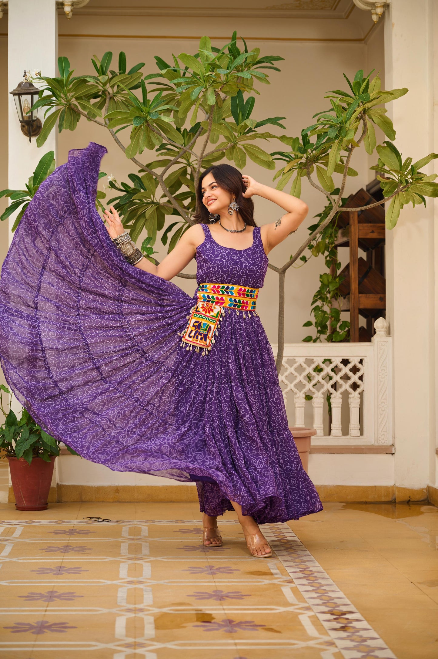 Launching Navratri Special Gamathi Work Gown