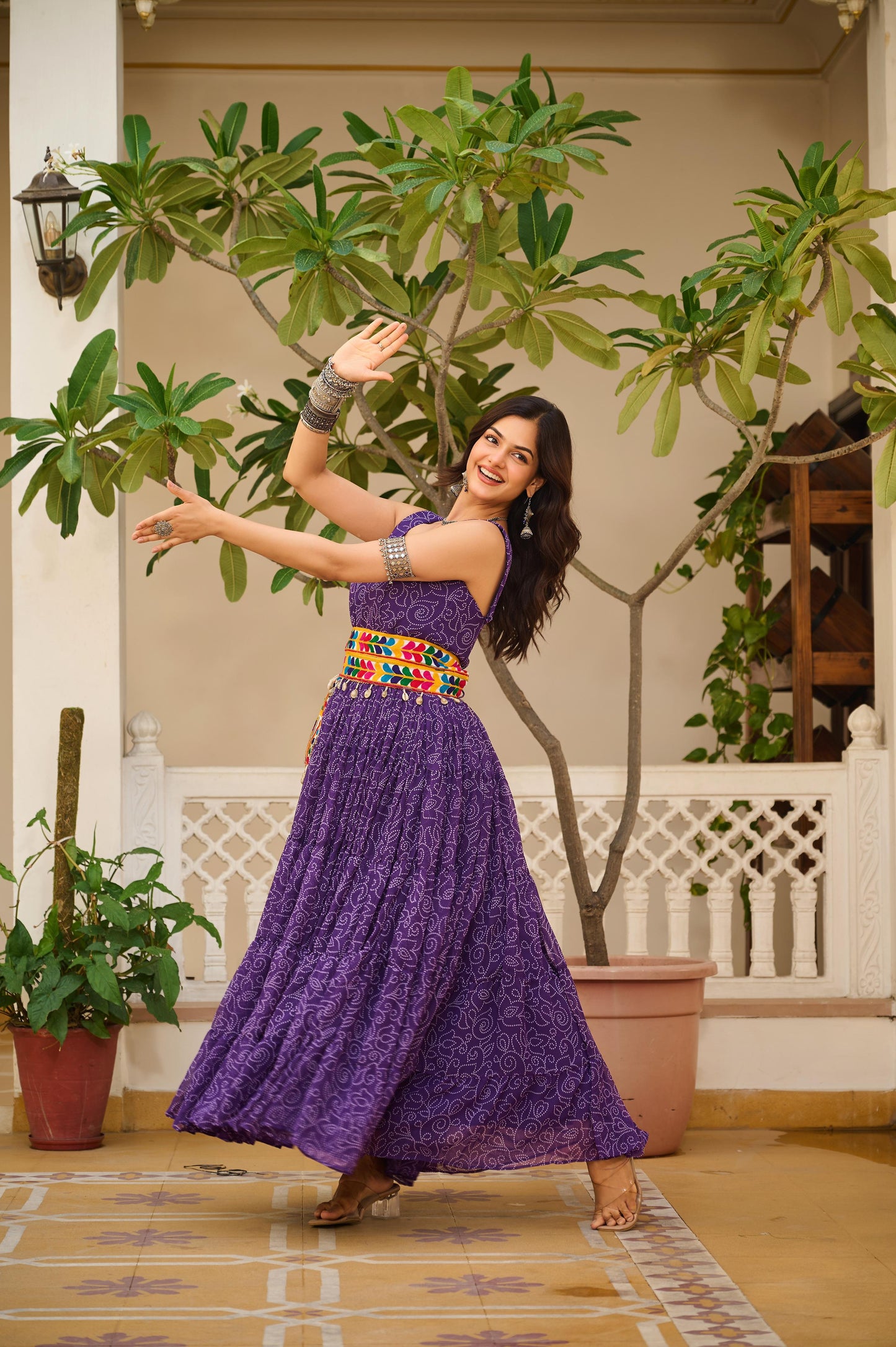 Launching Navratri Special Gamathi Work Gown