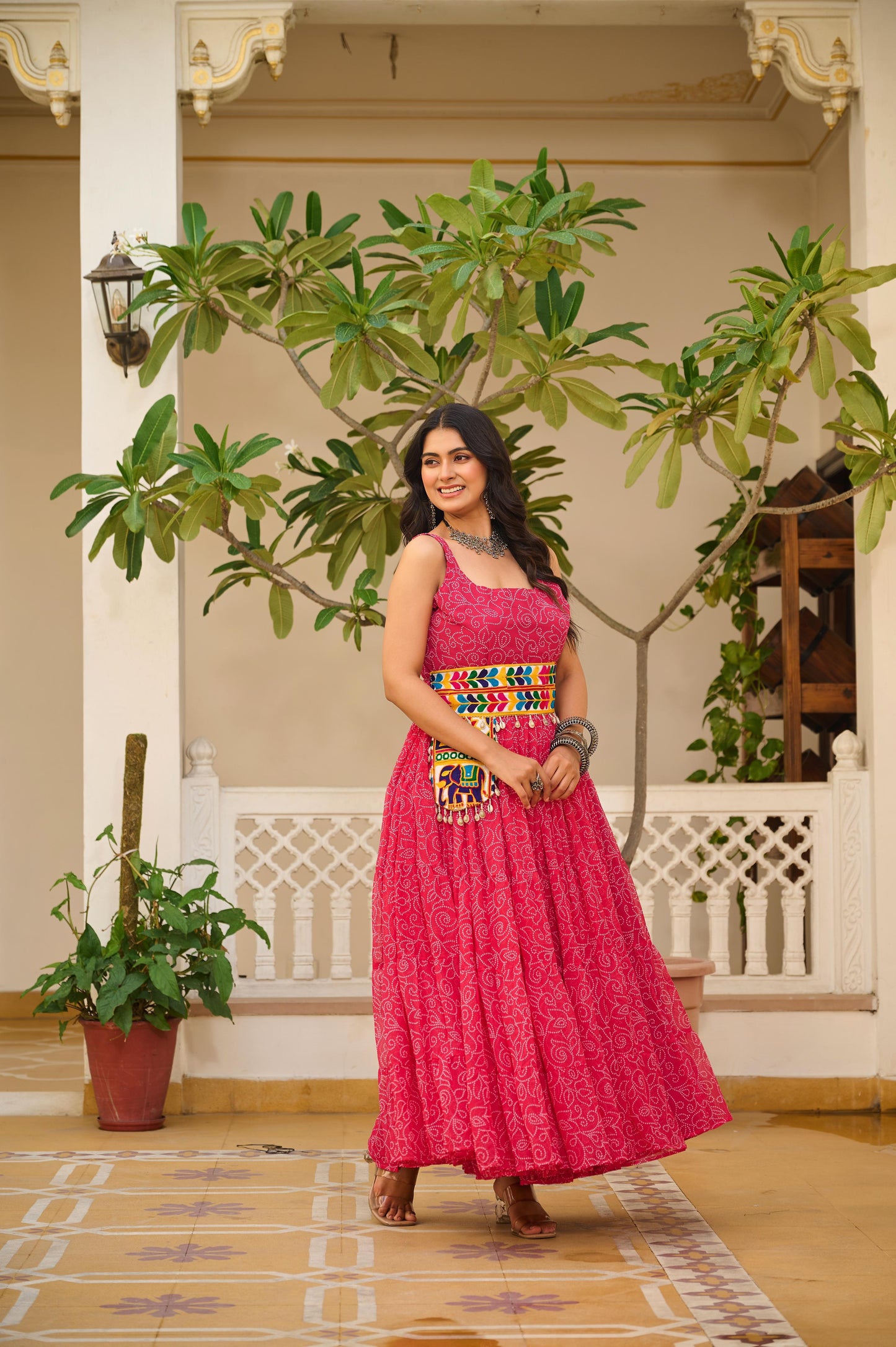 Launching Navratri Special Gamathi Work Gown