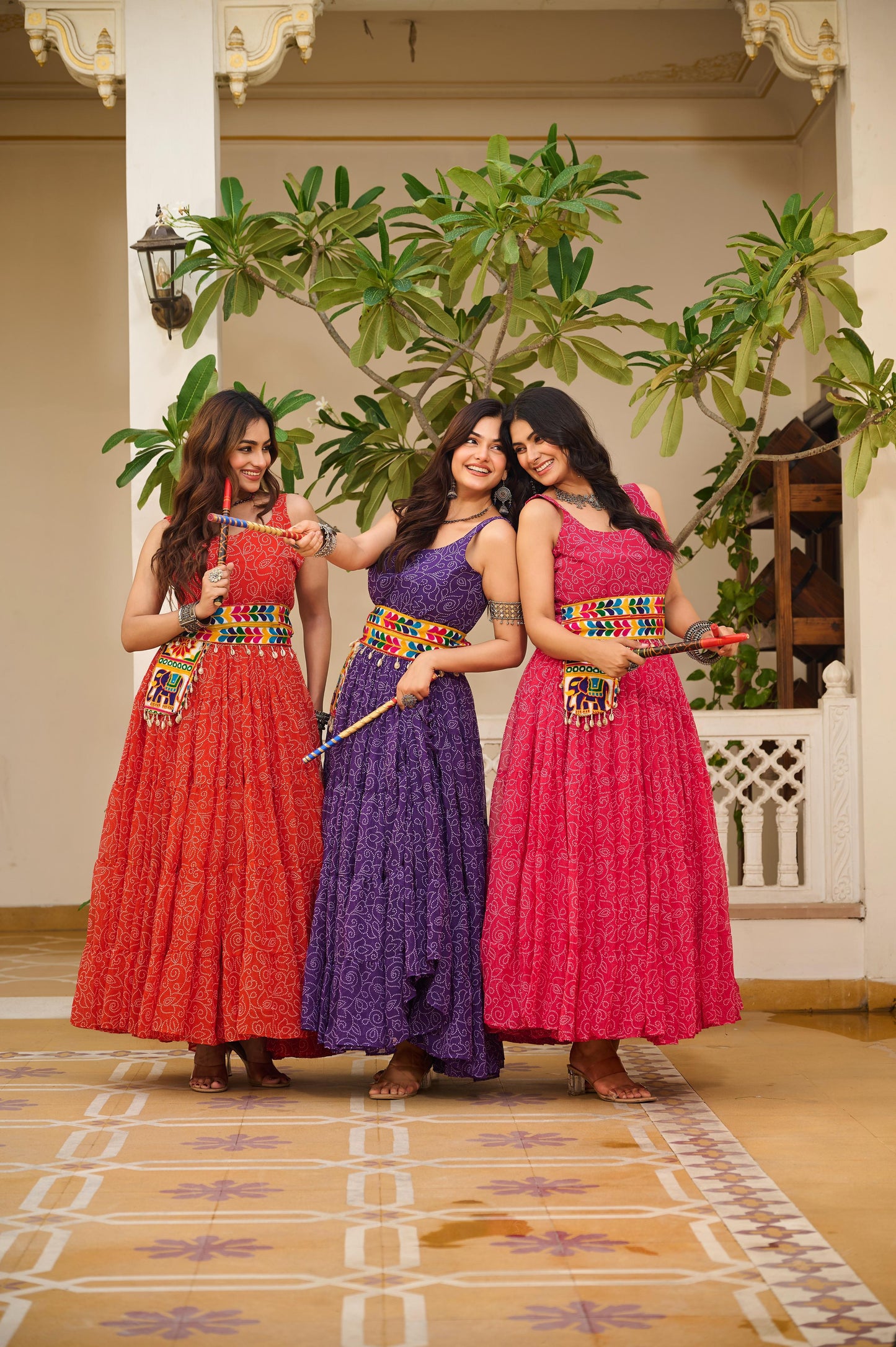 Launching Navratri Special Gamathi Work Gown