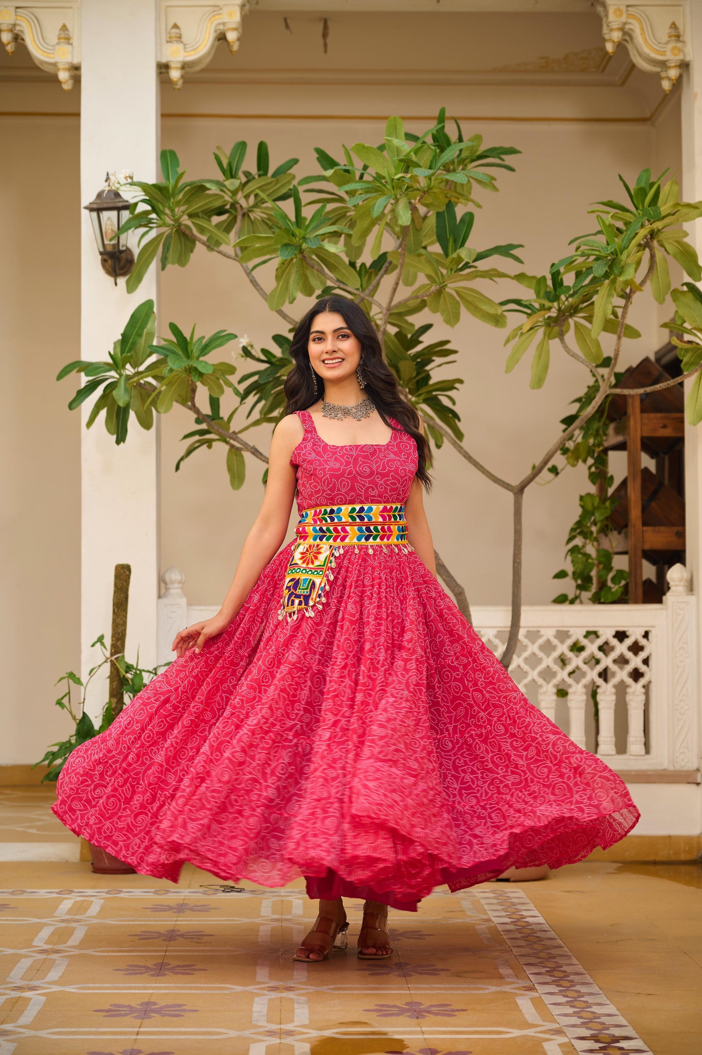 Launching Navratri Special Gamathi Work Gown