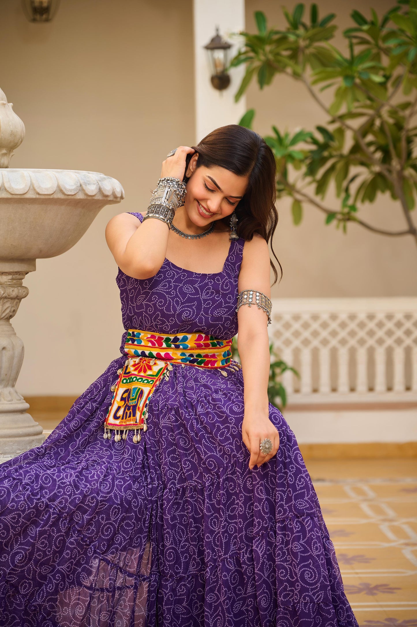 Launching Navratri Special Gamathi Work Gown