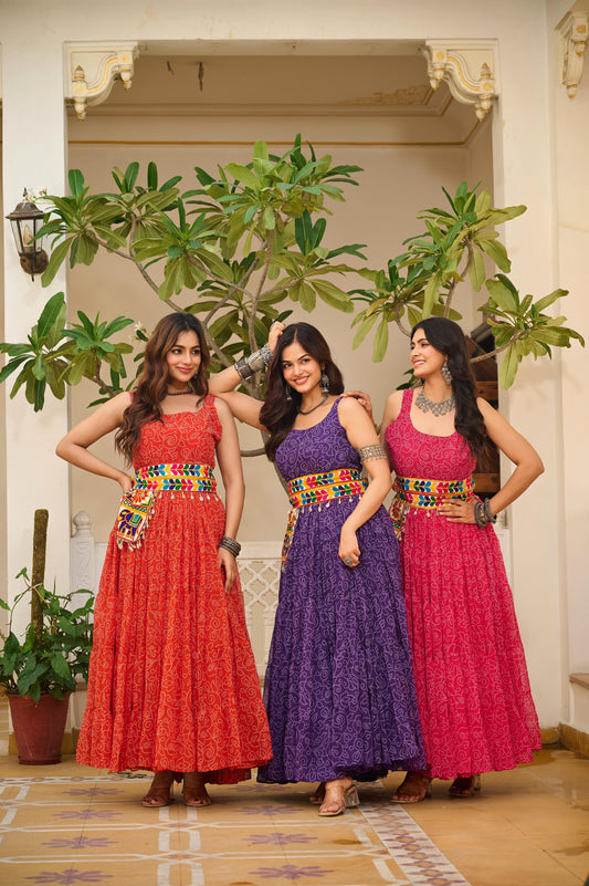 Launching Navratri Special Gamathi Work Gown