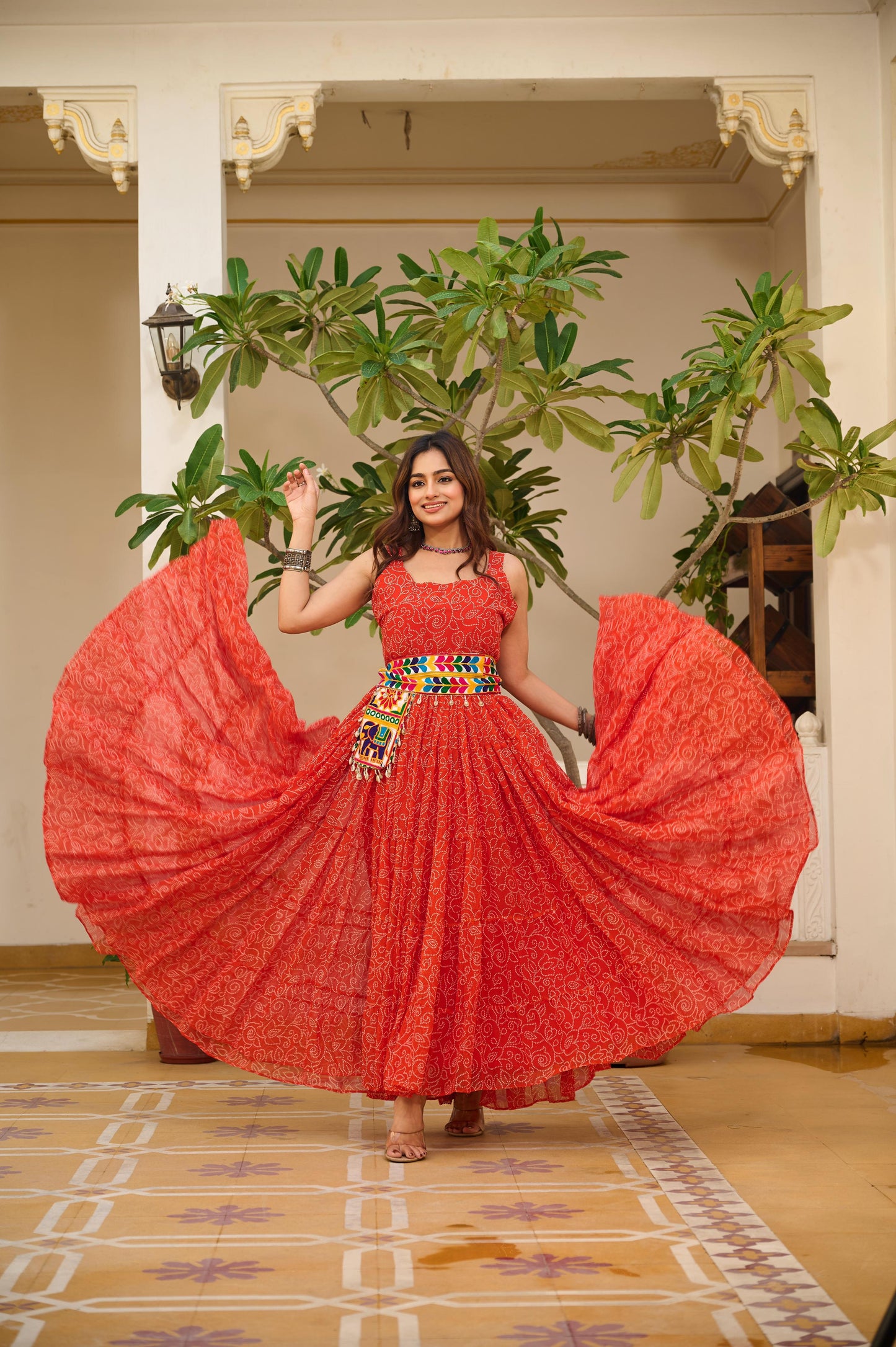 Launching Navratri Special Gamathi Work Gown