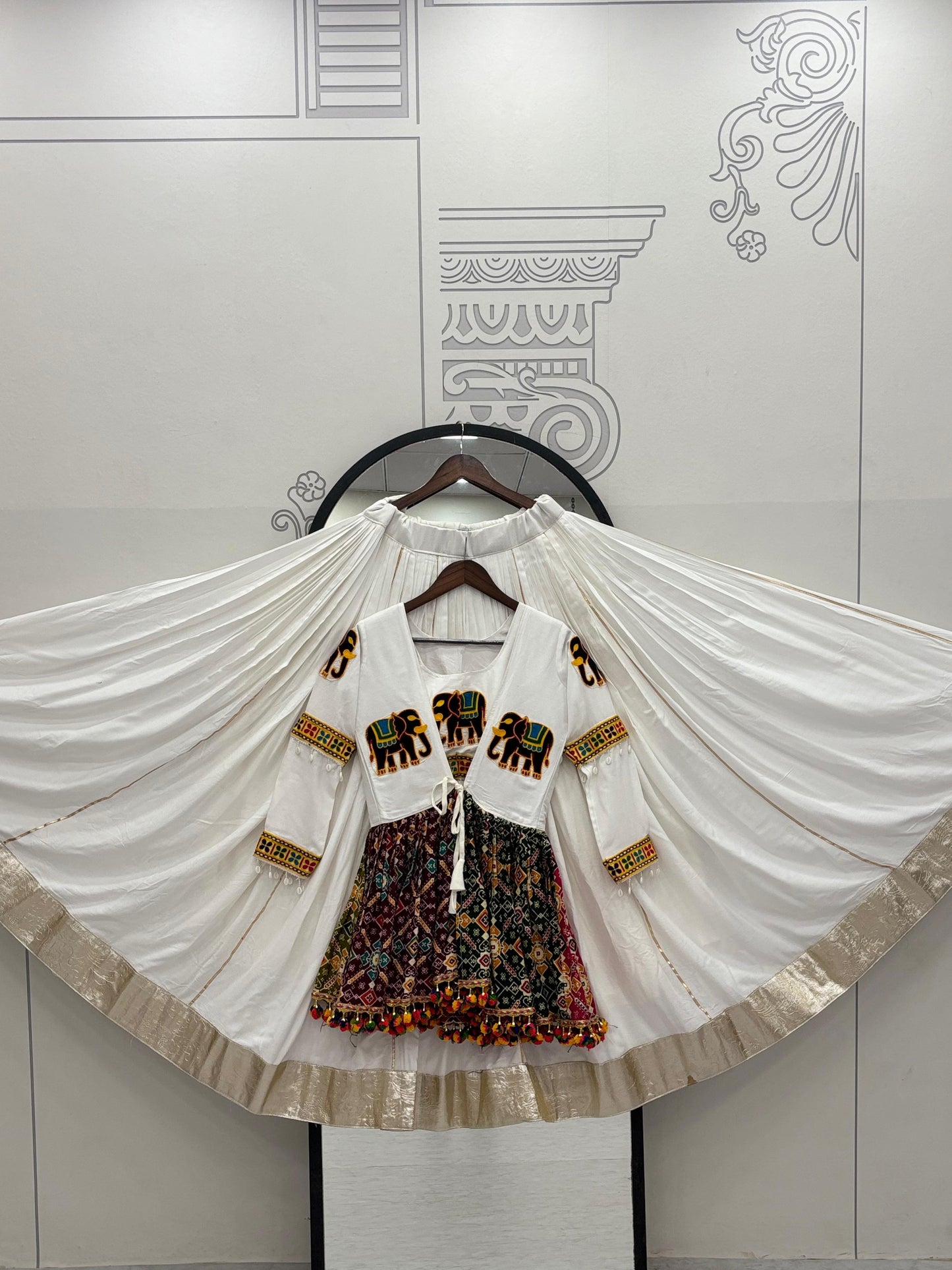 Launching Navratri Special Gamathi Work Lehenga choli
