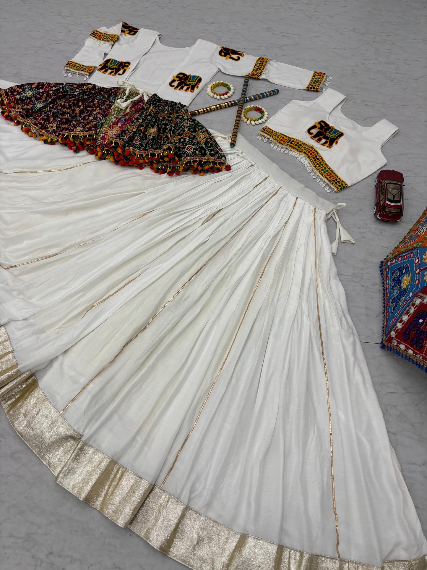 Launching Navratri Special Gamathi Work Lehenga choli
