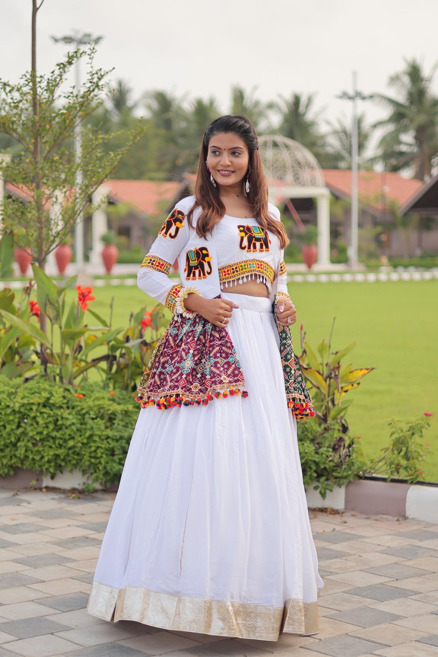 Launching Navratri Special Gamathi Work Lehenga choli