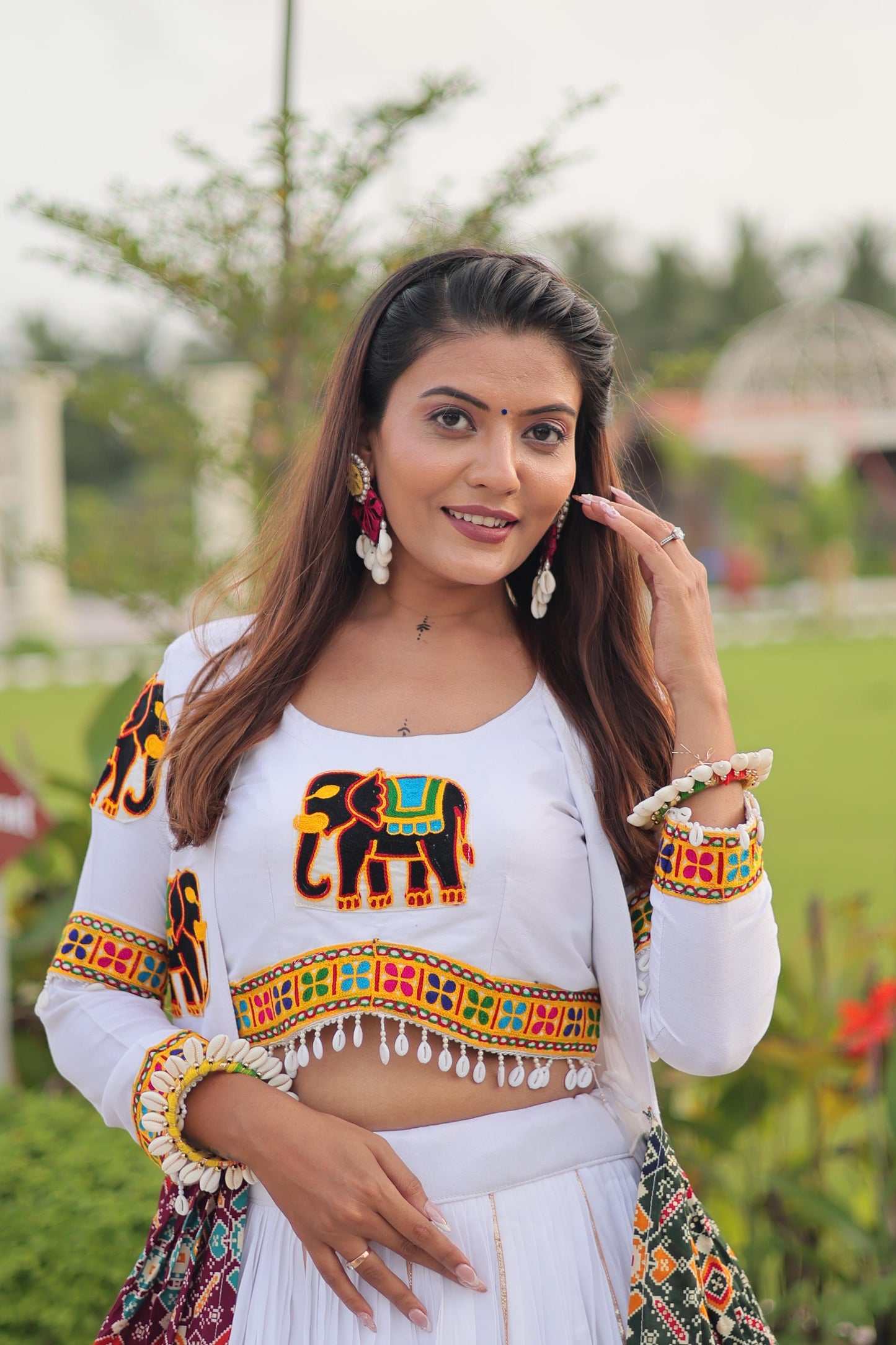 Launching Navratri Special Gamathi Work Lehenga choli