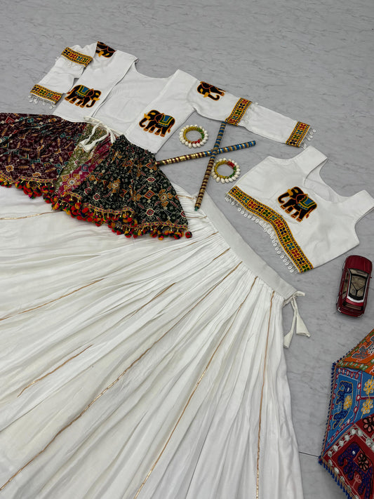 Launching Navratri Special Gamathi Work Lehenga choli