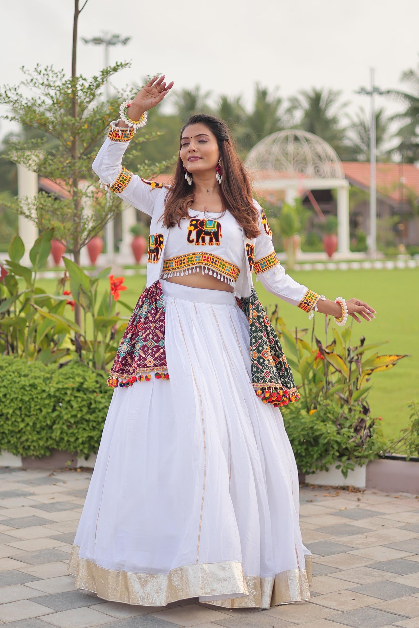 Launching Navratri Special Gamathi Work Lehenga choli