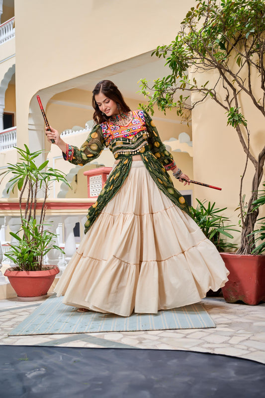 Launching Navratri Special Gamathi Work Lehenga choli