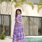 Desirable Women's Fully Flair Gown Made With Faux Georgette Fabrics With Print