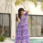 Desirable Women's Fully Flair Gown Made With Faux Georgette Fabrics With Print