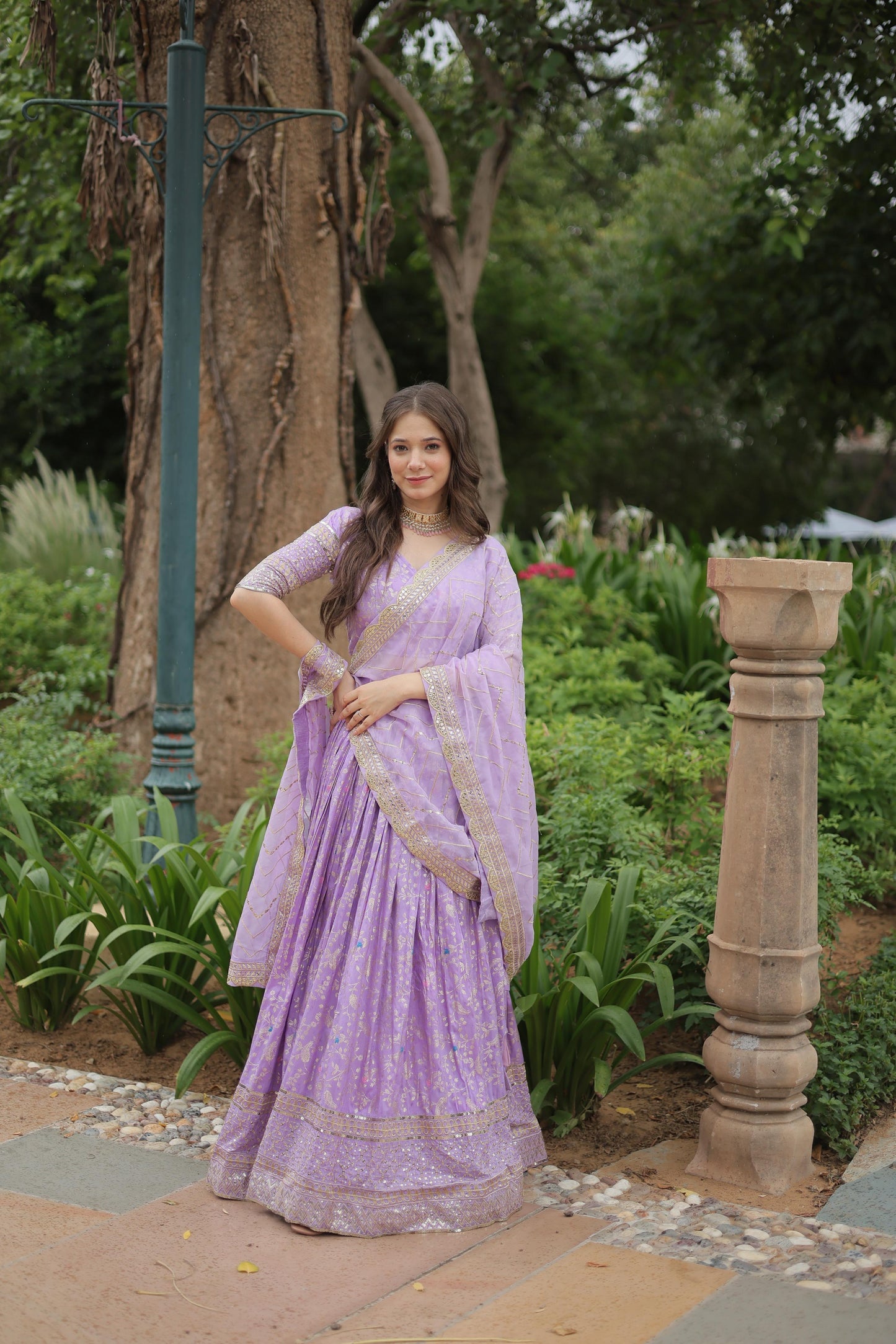 Introducing The Jequard Lehenga