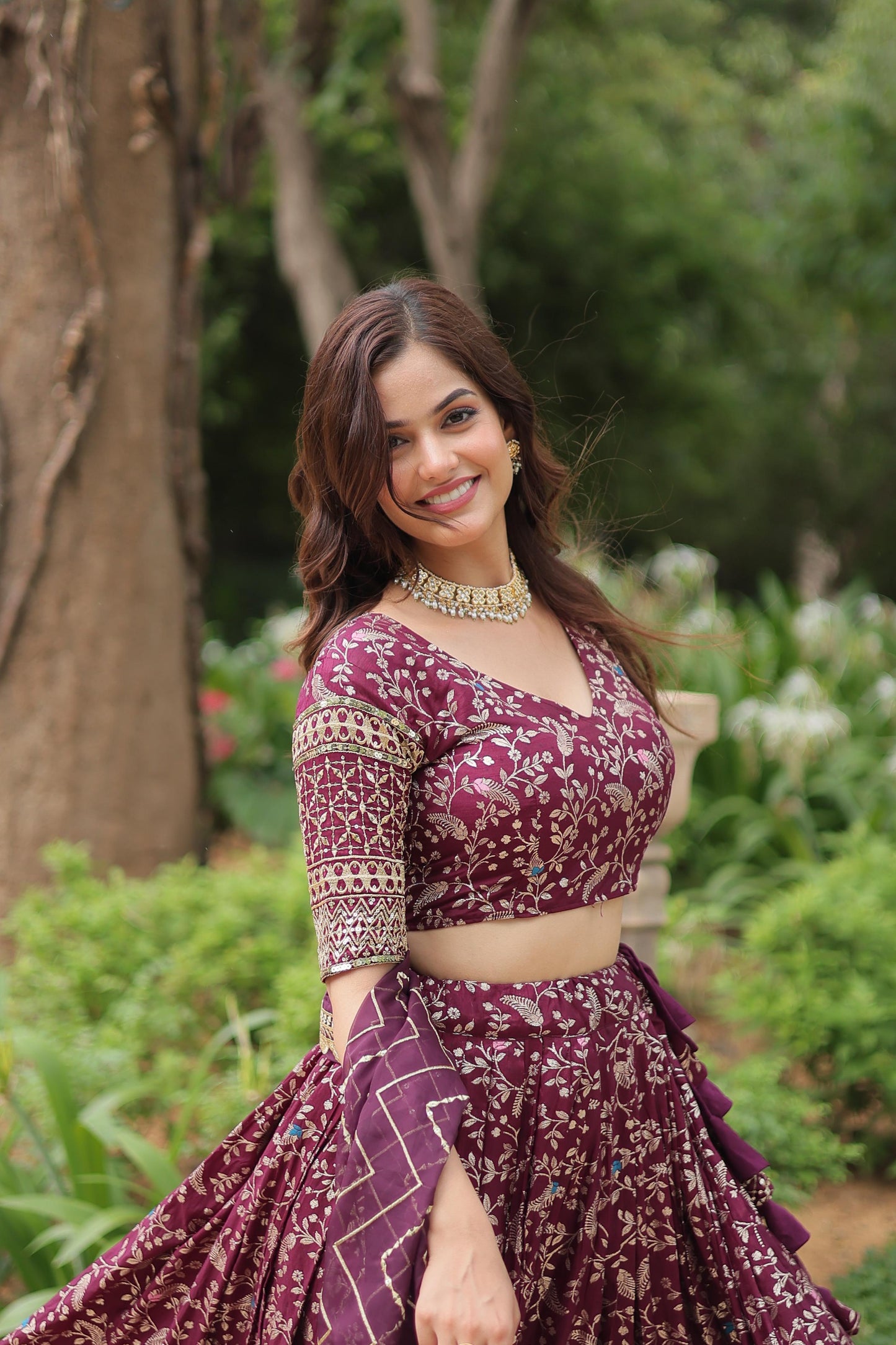 Introducing The Jequard Lehenga