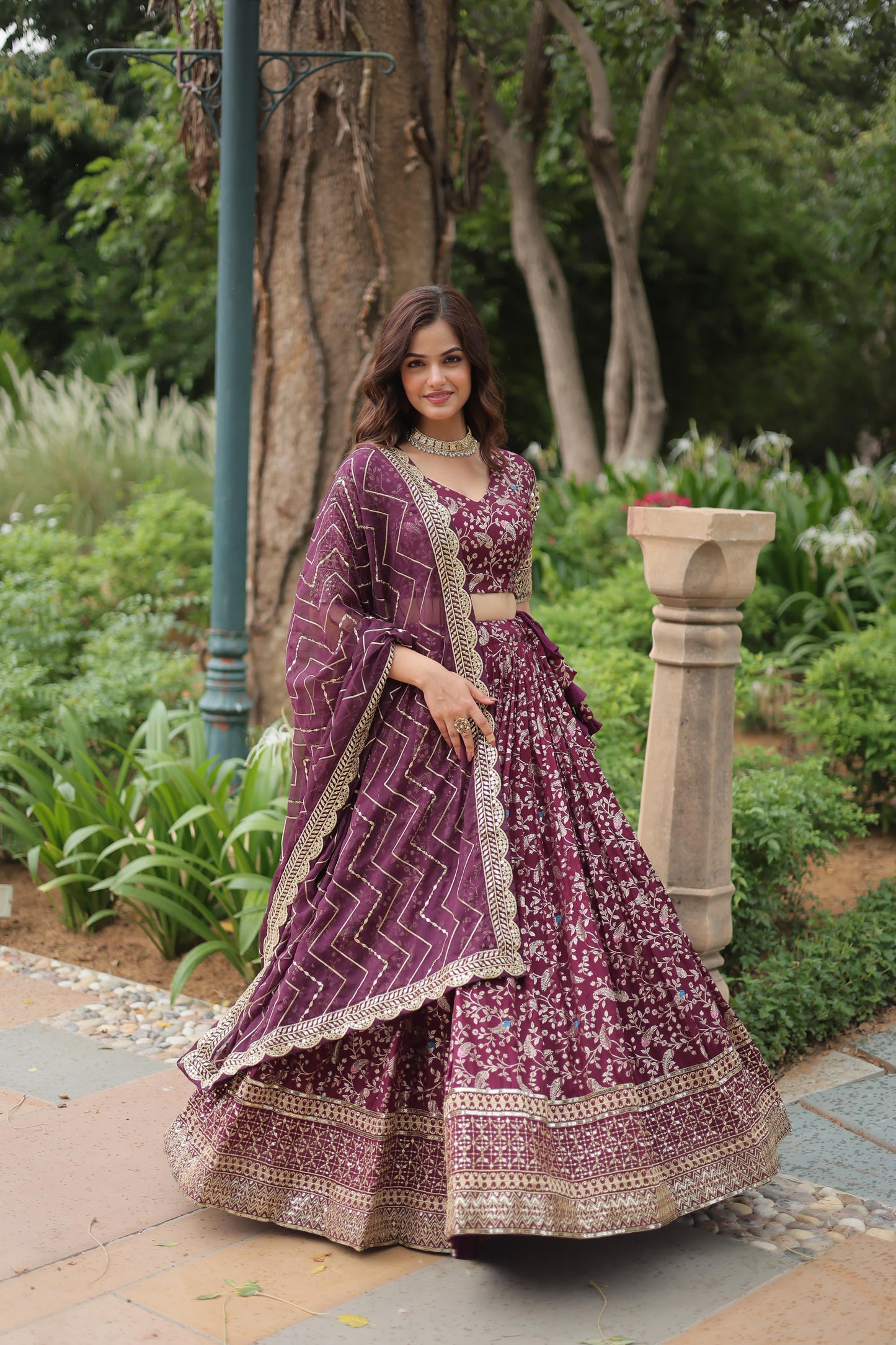 Introducing The Jequard Lehenga