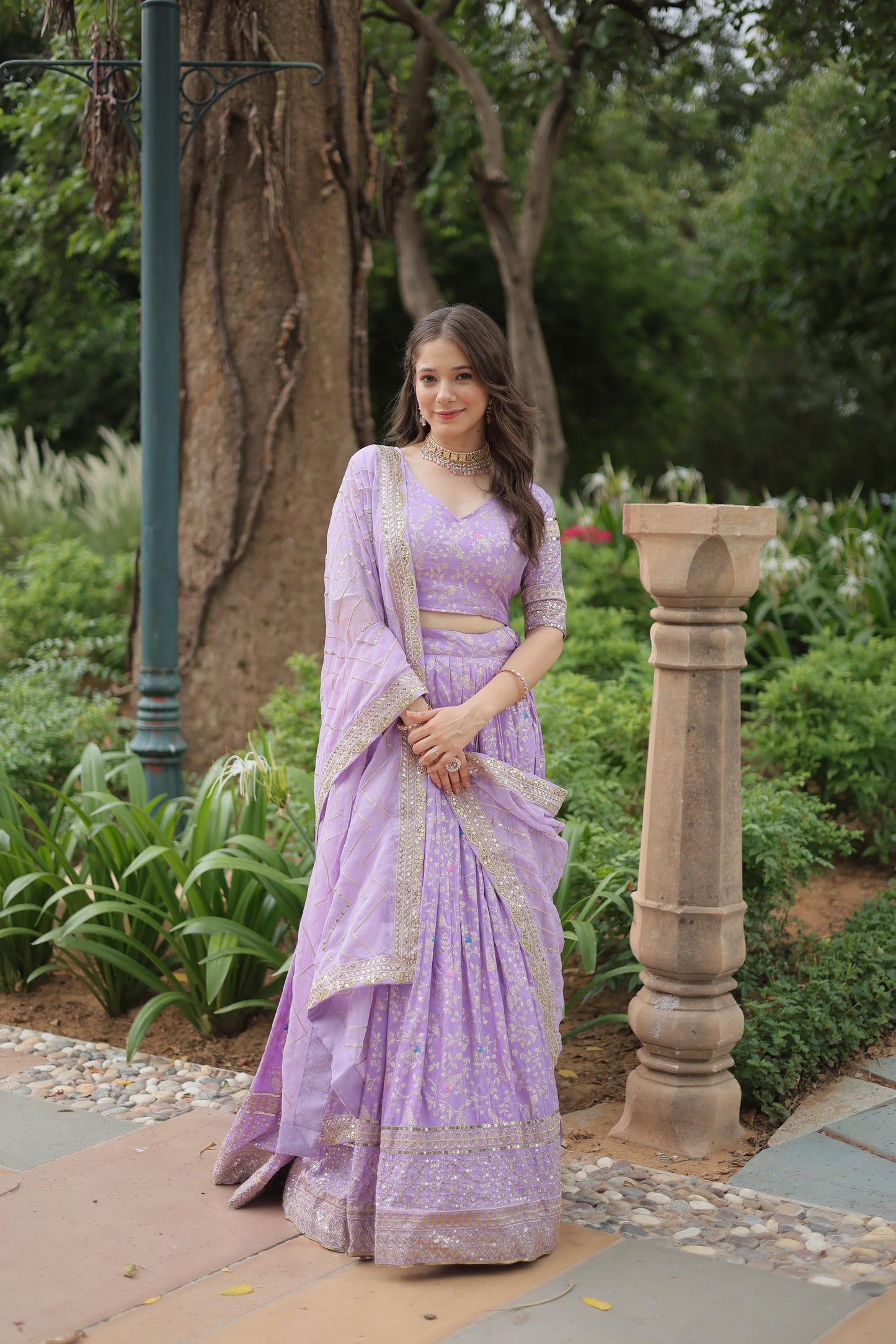 Introducing The Jequard Lehenga