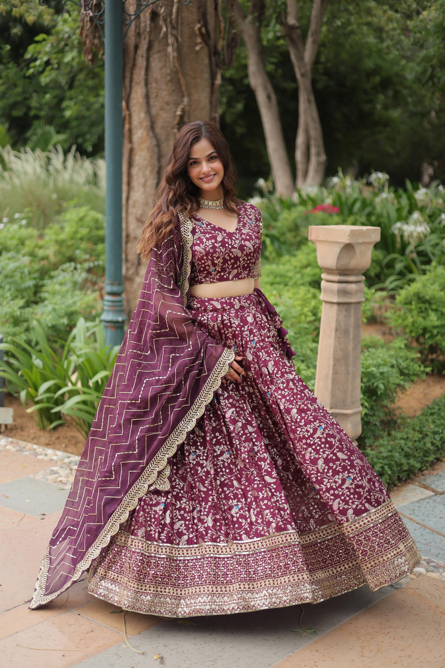 Introducing The Jequard Lehenga