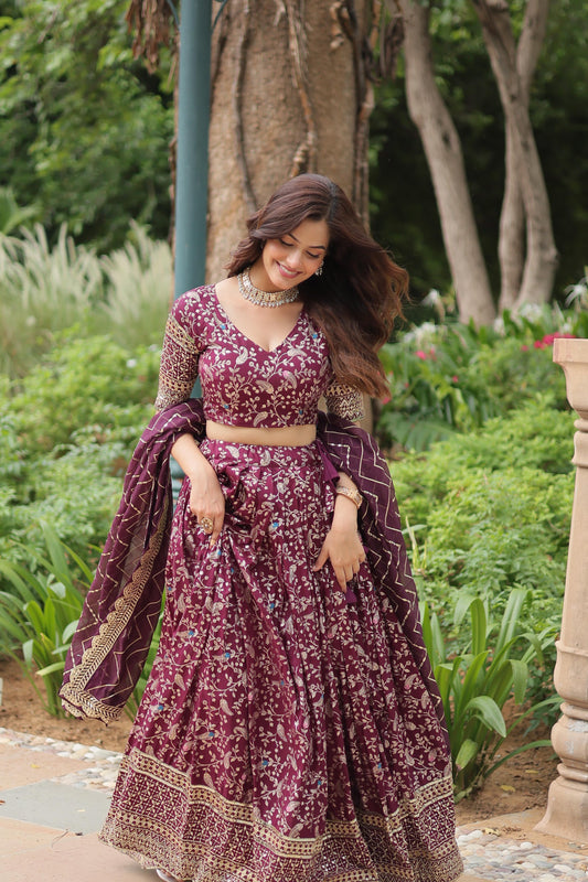 Introducing The Jequard Lehenga