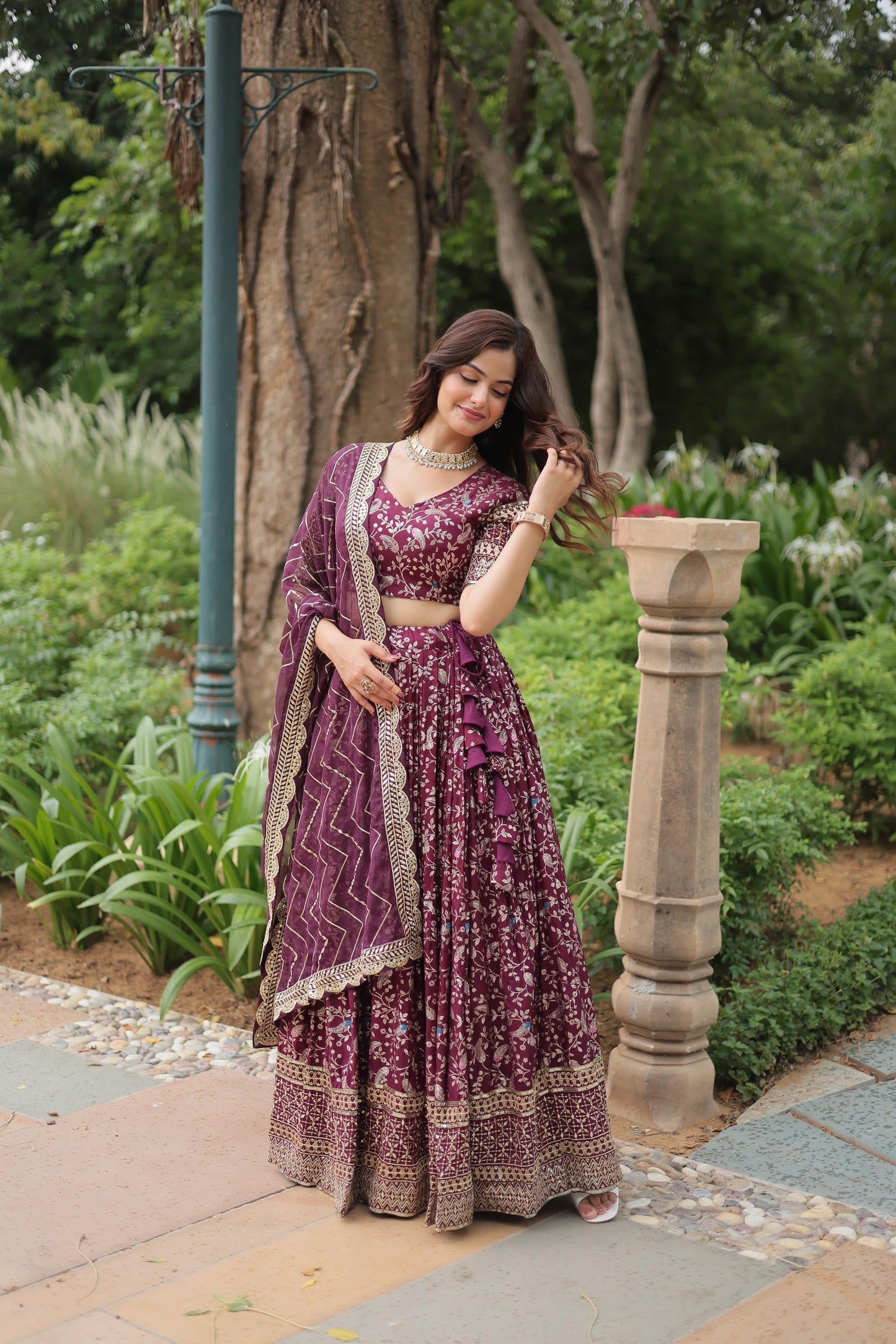 Introducing The Jequard Lehenga