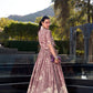 Tussar Silk Floral Print Jacket Lehenga Set Festive Wear