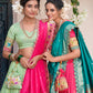 Embroidered Jacquard Silk Lehenga Choli