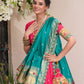 Embroidered Jacquard Silk Lehenga Choli