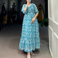 Designer Summer Frock in Georgette With Print Western Dress