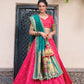 Embroidered Jacquard Silk Lehenga Choli