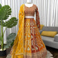 Foux Gorgette Intricate Thread & Sequnce Embroidery Lehenga