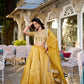 Mustard Zari Embroidered Sequins Lehenga For Celebrations Festive Wear