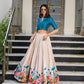 Tussar Silk Floral Patch Work Readymade Lehenga Choli