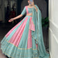 Light Pink Color Emboidery Work With Lace Touch Up Rayon Chaniya Choli