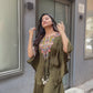 New trendy three piece indo western with sequence embroidered work